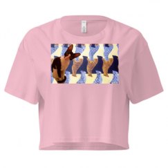 Ladies Festival Cali Crop Top Tee