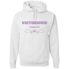 VICTORIOUS! - Ladies Hoodie - 1 John 5:4