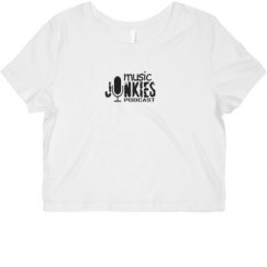 Ladies Slim Fit Crop Top Tee