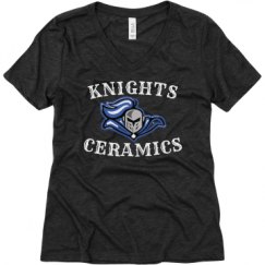 Ladies Relaxed Fit Super Soft Triblend V-Neck Tee