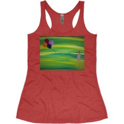 Ladies Slim Fit Super Soft Racerback Triblend Tank