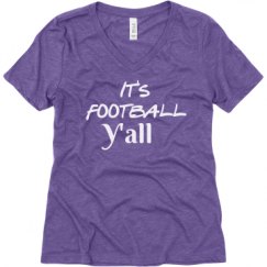 Ladies Relaxed Fit Super Soft Triblend V-Neck Tee