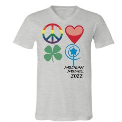 Unisex V-Neck Jersey Tee