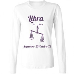 Ladies Relaxed Fit Basic Long Sleeve Tee