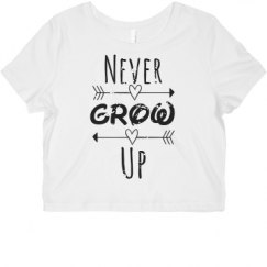 Ladies Slim Fit Crop Top Tee