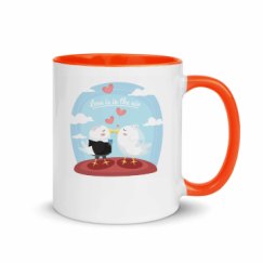 11oz Ceramic Mug with Color Inside