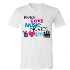 Unisex V-Neck Jersey Tee