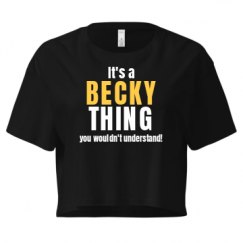 Ladies Festival Cali Crop Top Tee