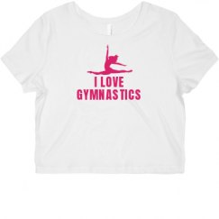 Ladies Slim Fit Crop Top Tee