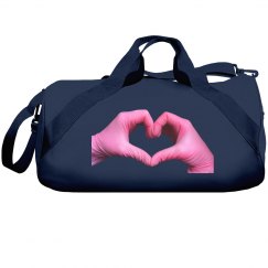 Pink Glove Love Lucy LaRue Duffel Bag