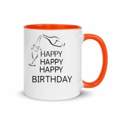 11oz Ceramic Mug with Color Inside