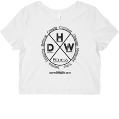 Ladies Slim Fit Crop Top Tee