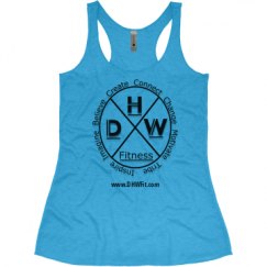 Ladies Slim Fit Super Soft Racerback Triblend Tank