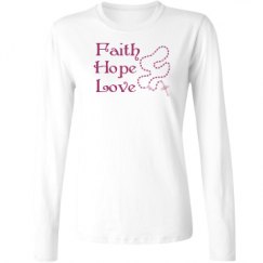 Ladies Relaxed Fit Basic Long Sleeve Tee