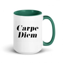 15oz Ceramic Mug with Color Inside