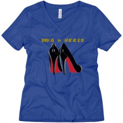 Ladies Relaxed Fit V-Neck Tee