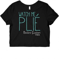 Ladies Slim Fit Crop Top Tee