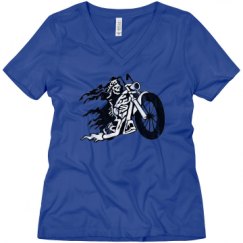 Ladies Relaxed Fit V-Neck Tee