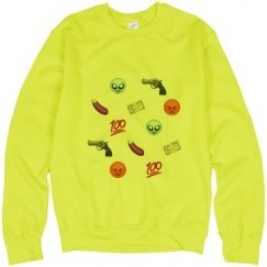 Unisex Neon Crewneck Sweatshirt
