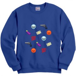 Unisex Film and Foil Crewneck Sweatshirt