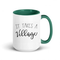 15oz Ceramic Mug with Color Inside