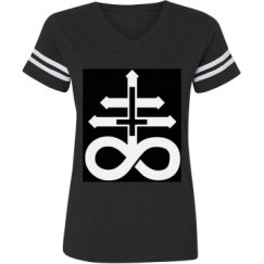 Ladies Relaxed Fit Vintage Sports Tee