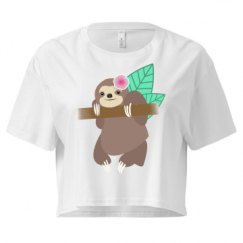 Ladies Festival Cali Crop Top Tee