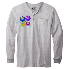 Unisex Carhartt Long Sleeve Henley Tee