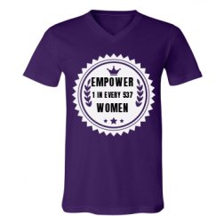 Unisex V-Neck Jersey Tee