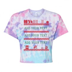 Women's Tie Dye Crop Top Tee
