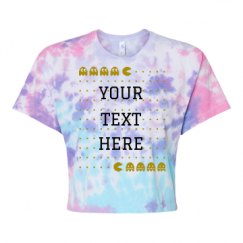 Women's Tie Dye Crop Top Tee