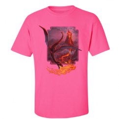 Unisex Ultra Cotton Safety Neon Crewneck Tee