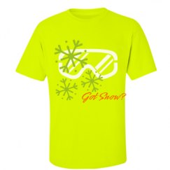 Unisex Ultra Cotton Safety Neon Crewneck Tee