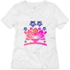 Ladies Relaxed Fit V-Neck Tee
