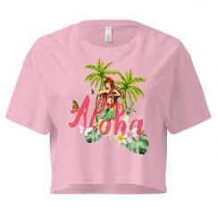 Ladies Festival Cali Crop Top Tee