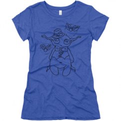 Ladies Slim Fit Super Soft Triblend Tee