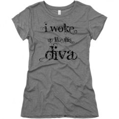 Ladies Slim Fit Super Soft Triblend Tee