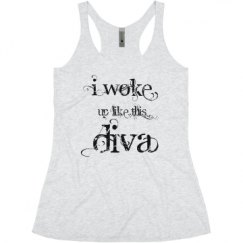 Ladies Slim Fit Super Soft Racerback Triblend Tank