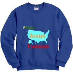 Unisex Film and Foil Crewneck Sweatshirt