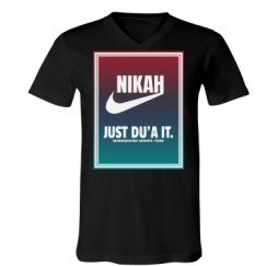 Unisex V-Neck Jersey Tee