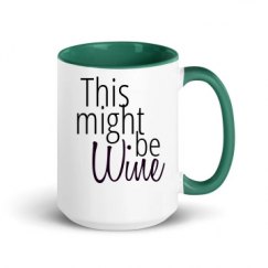 15oz Ceramic Mug with Color Inside