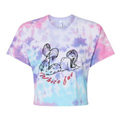 Women's Tie Dye Crop Top Tee