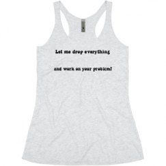 Ladies Slim Fit Super Soft Racerback Triblend Tank