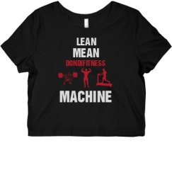 Ladies Slim Fit Crop Top Tee