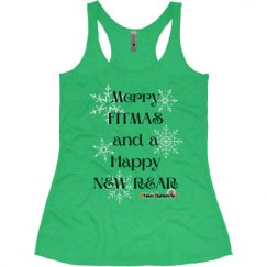 Ladies Slim Fit Super Soft Racerback Triblend Tank