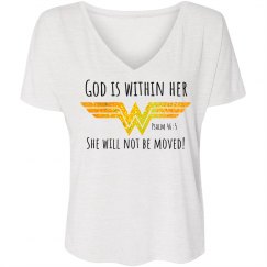 WW God is within Her She will Not Be Moved 
