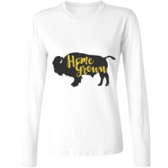 Ladies Relaxed Fit Basic Long Sleeve Tee