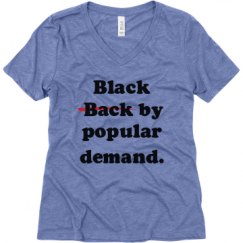 Ladies Relaxed Fit Super Soft Triblend V-Neck Tee