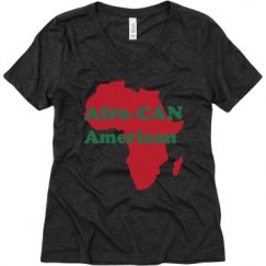 Ladies Relaxed Fit Super Soft Triblend V-Neck Tee