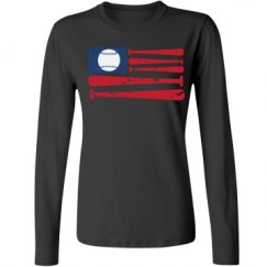 Ladies Relaxed Fit Basic Long Sleeve Tee
